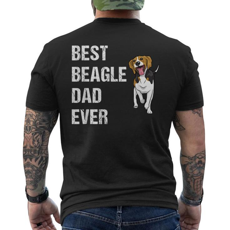 Beagle Best Beagle Dad Ever Men's Back Print T-shirt