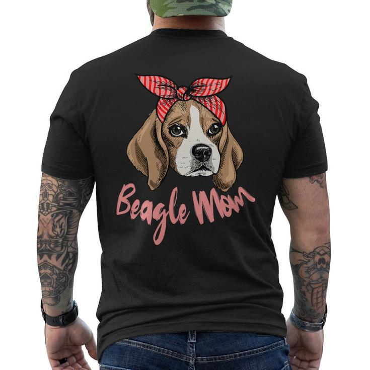 Beagle Dog Mom Beagles Dog Lover 93 Beagles Men's Crewneck Short Sleeve Back Print T-shirt