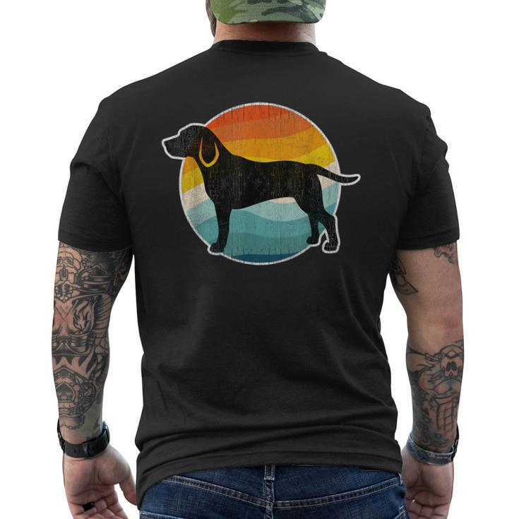Beagle Dog Vintage Mother Dad Dog T V2 Men's Back Print T-shirt