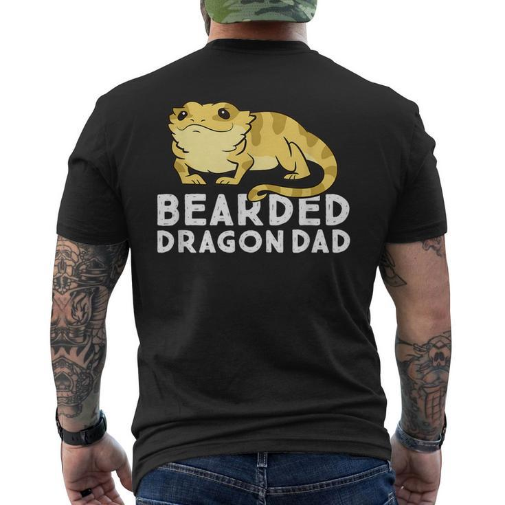 Bearded Dragon Dad Dad Of Bearded Dragon Men's Back Print T-shirt