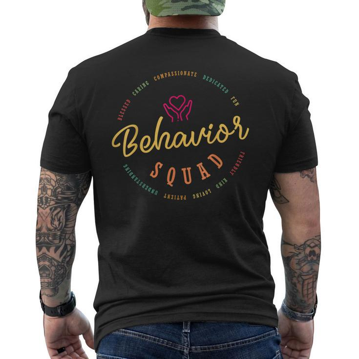 Behavior Specialist Apparel - Behavior Squad Men's Back Print T-shirt