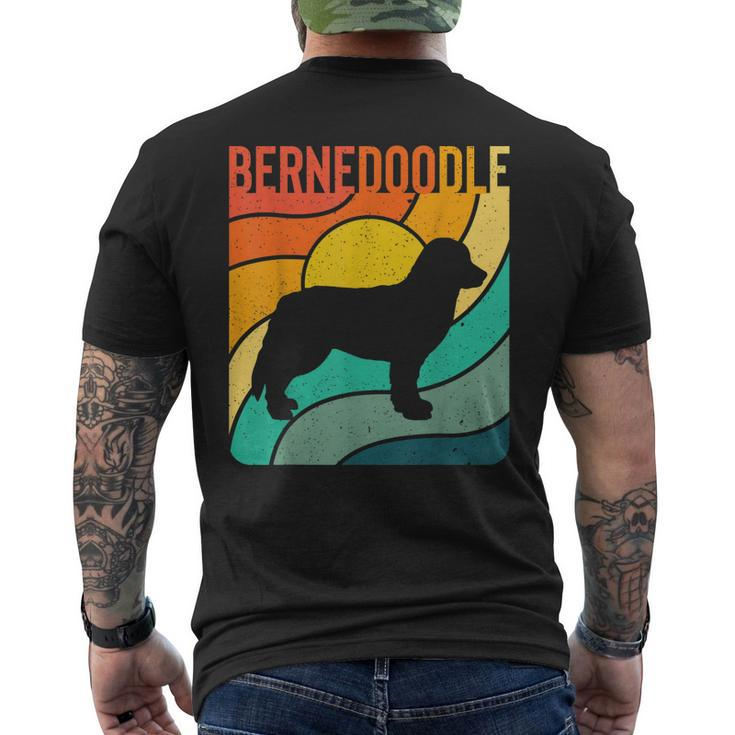 Bernedoodle Vintage Retro Dog Lover Mom Dad Men's T-shirt Back Print