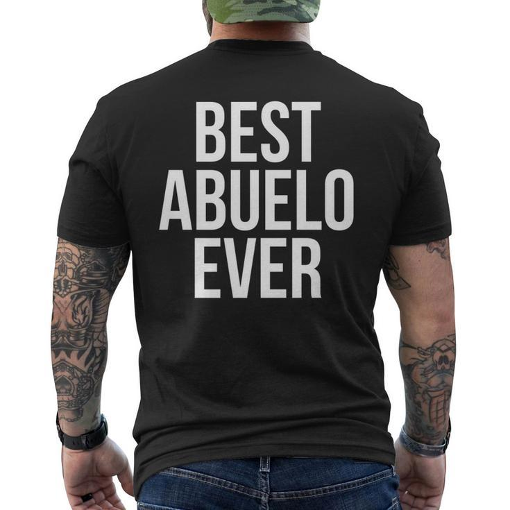 Best Abuelo Ever T Best Grandpa In Spanish Men's Back Print T-shirt