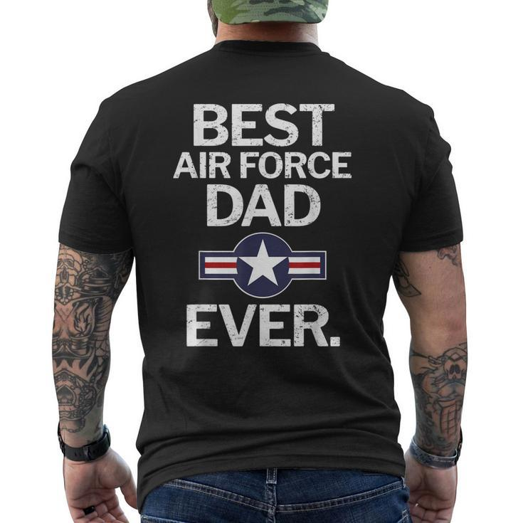Best Air Force Dad Ever Men's Back Print T-shirt