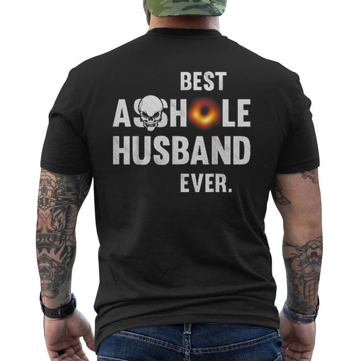 Best Asshole Husband Ever Back Hole Father Day Men's Back Print T-shirt