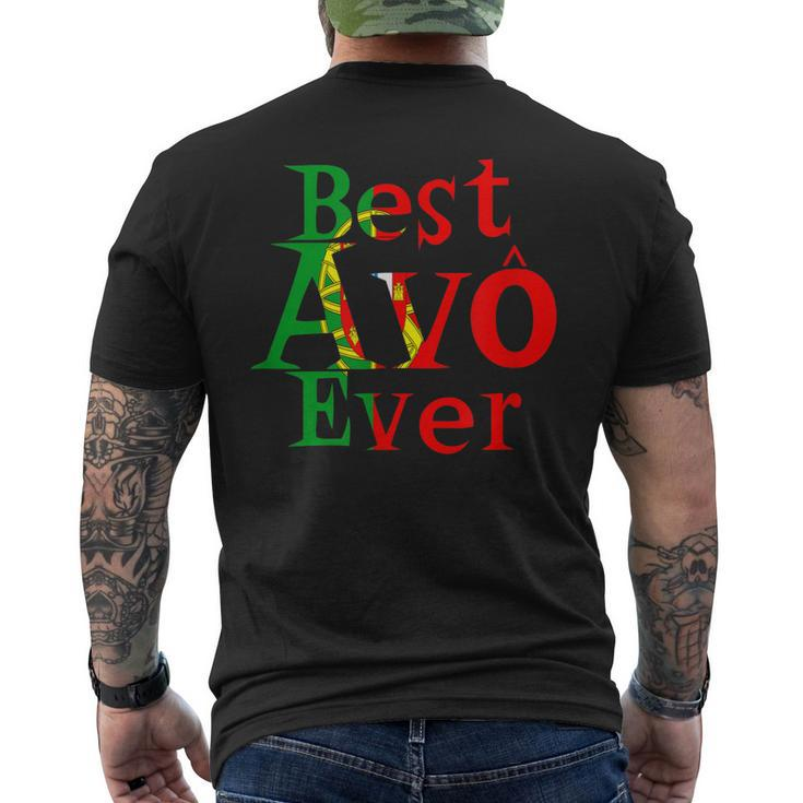 Best Avo Ever Melhor Avo At The World Best Granny In English Mens Back Print T-shirt