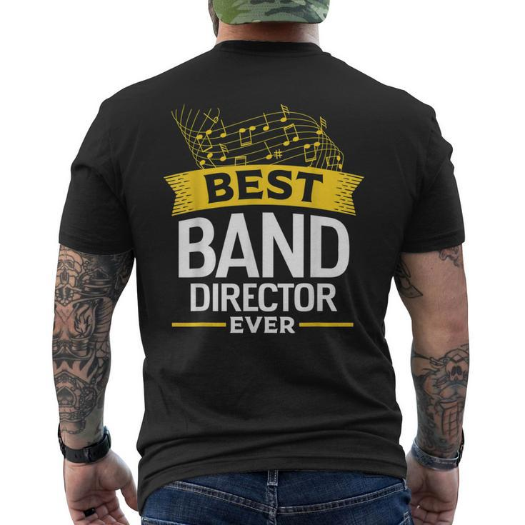 Best Band Director Ever Music Directing Musician Mens Back Print T-shirt