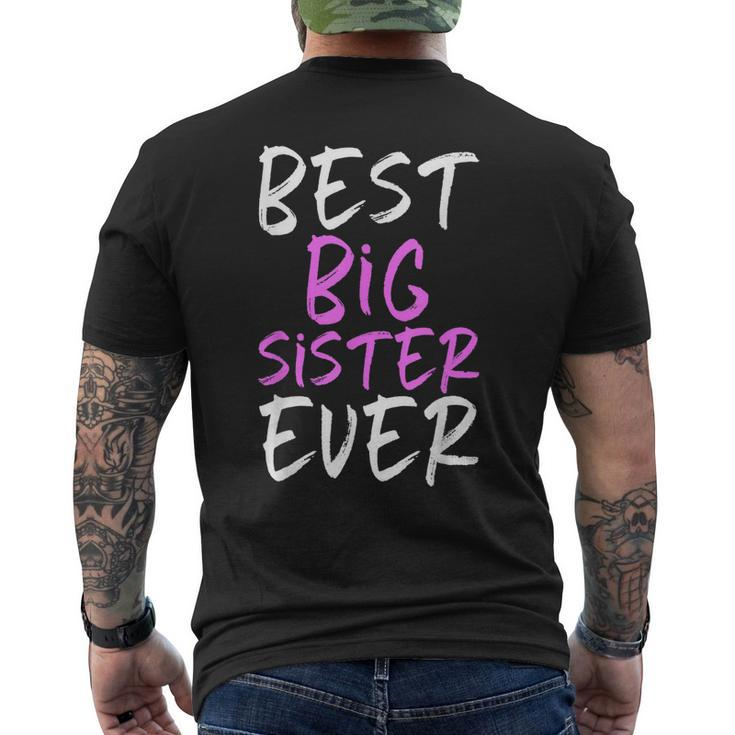 Best Big Sister Ever Cool Funny Mens Back Print T-shirt