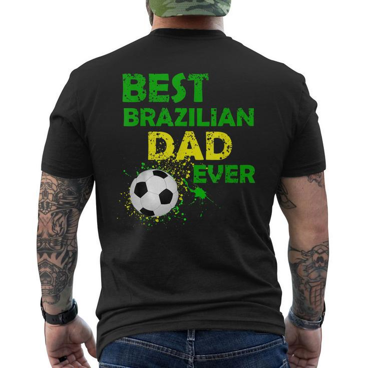 Best Brazilian Dad Ever Fathers Day I Love My Daddy Men's Back Print T-shirt