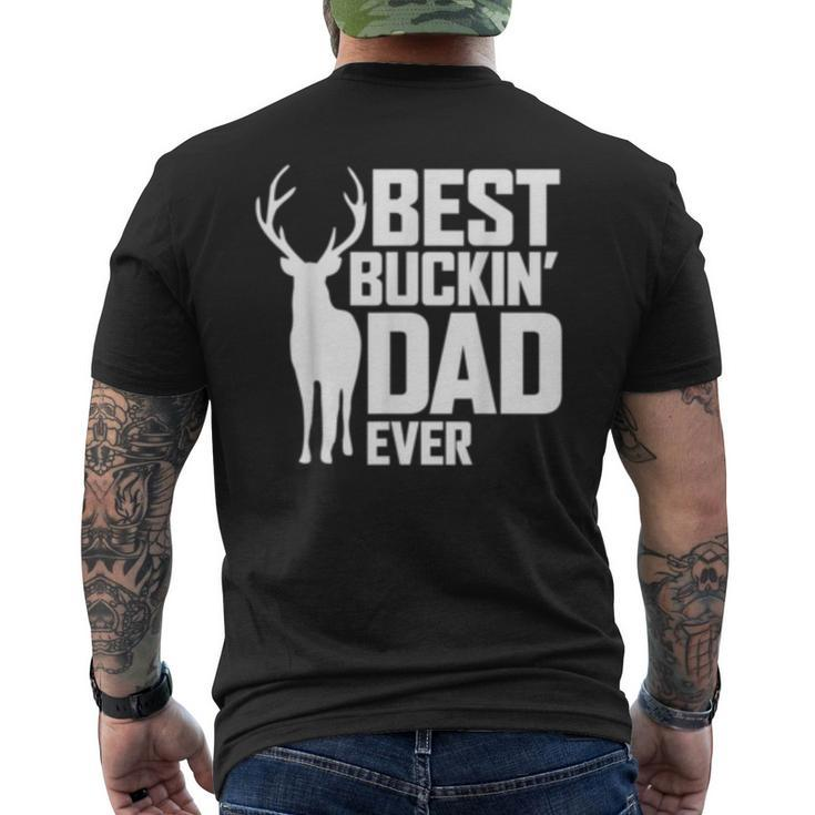 Best Buckin Dad Ever Deer Hunting Men's Back Print T-shirt