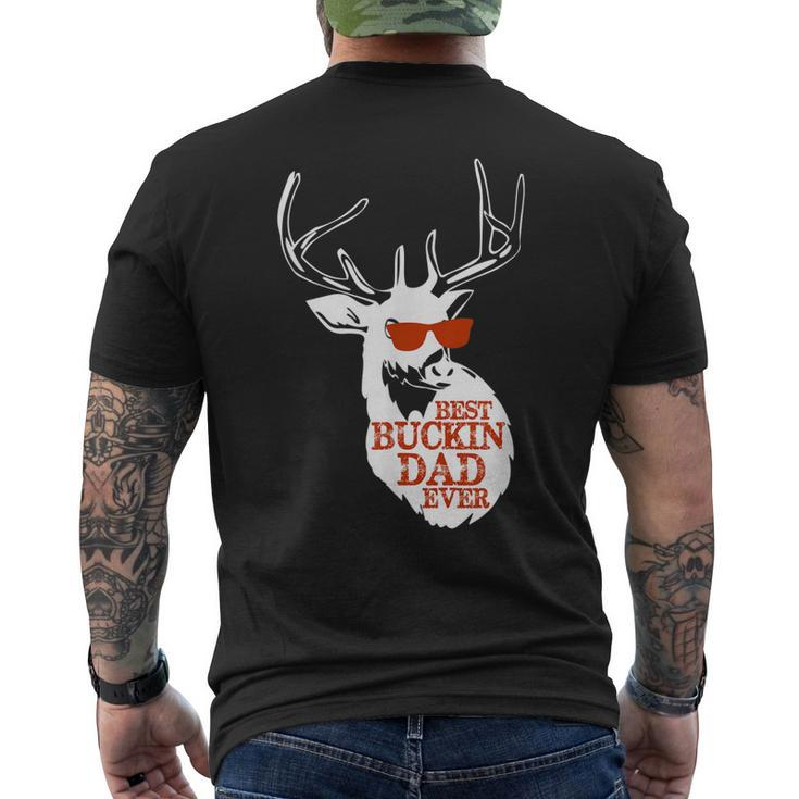 Best Buckin Dad Ever Fathers Day New Dad Men's Back Print T-shirt