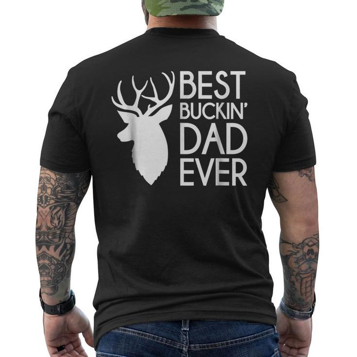 Best Buckin Dad Ever Fathers Day Men's Back Print T-shirt