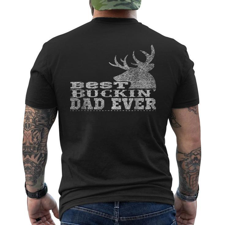 Best Buckin Dad Ever Vintage Style Men's Back Print T-shirt