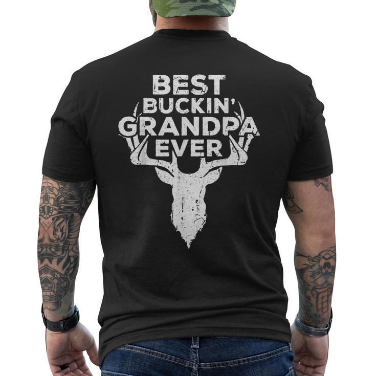 Best Buckin Grandpa Ever  Deer Hunters Gift Gift For Mens Mens Back Print T-shirt