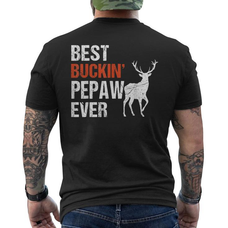 Best Buckin Pepaw Ever  Deer Hunters Gift For Mens Mens Back Print T-shirt