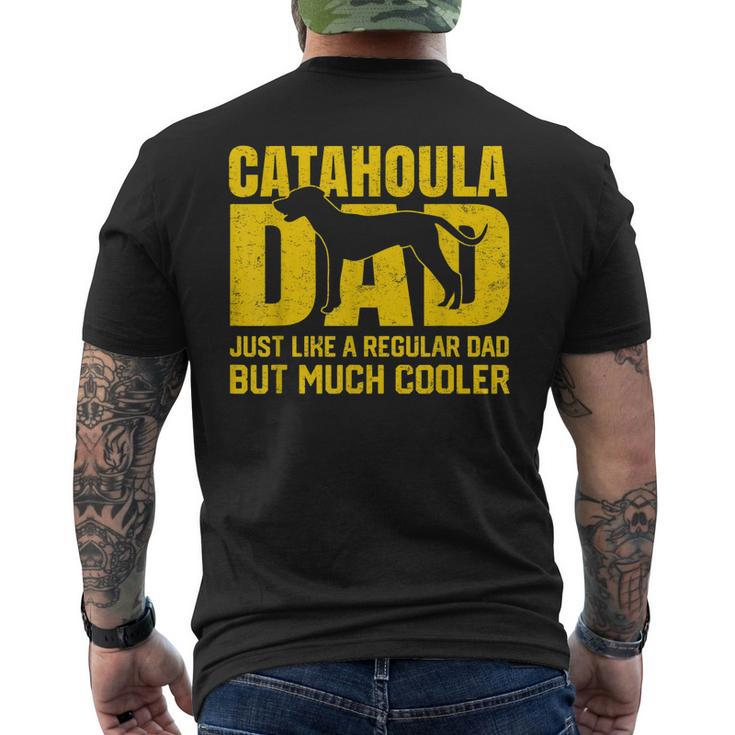 Best Catahoula Dad Ever Catahoula Leopard Dog Father Men's Back Print T-shirt