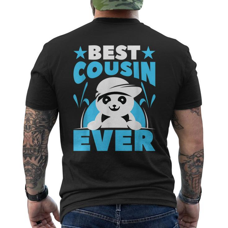 Best Cousin Ever Panda Mens Back Print T-shirt
