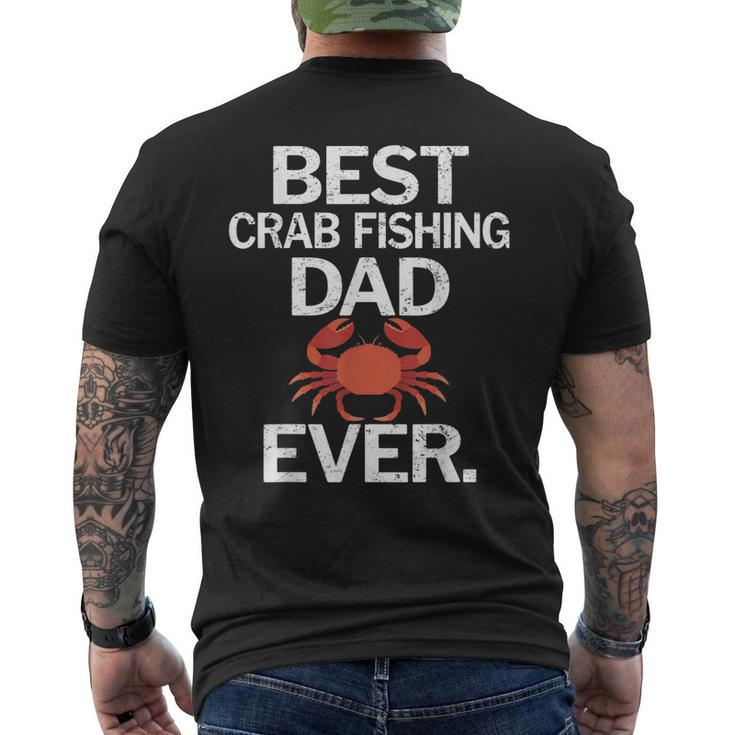 Best Crab Fishing Dad Ever Men's Back Print T-shirt