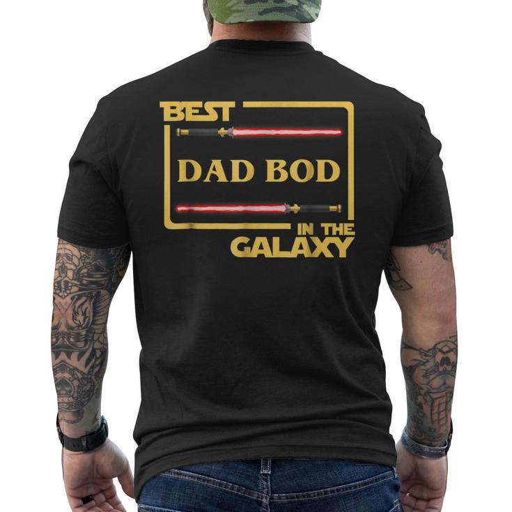 Best Dad Bod In Galaxy Dadbod Birthday Men's Back Print T-shirt