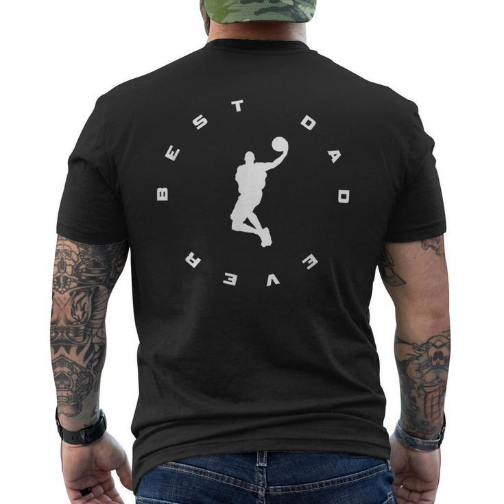 Best Dad Ever Basketball Men's Back Print T-shirt