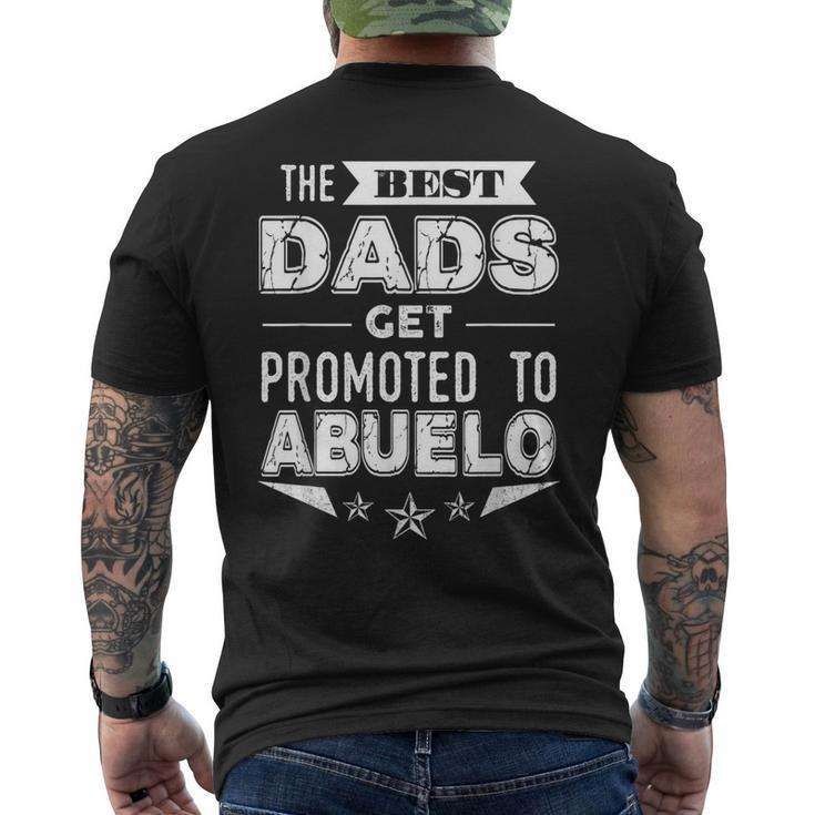The Best Dads Get Promoted To Abuelo Spanish Grandpa T Men's Back Print T-shirt