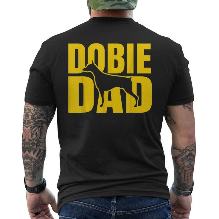 Best Dobie Dad Ever Doberman Pinscher Dog Father Pet Men's Back Print T-shirt