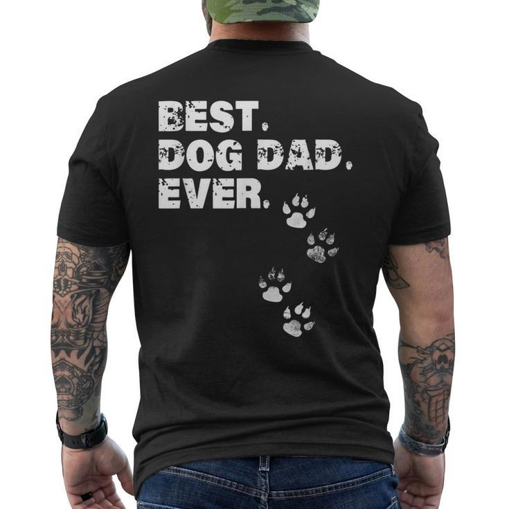 Best Dog Dad Ever For Fathers Day Men's Back Print T-shirt