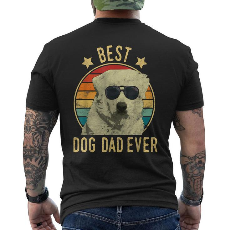 Best Dog Dad Ever Great Pyrenees Fathers Day Men's Back Print T-shirt