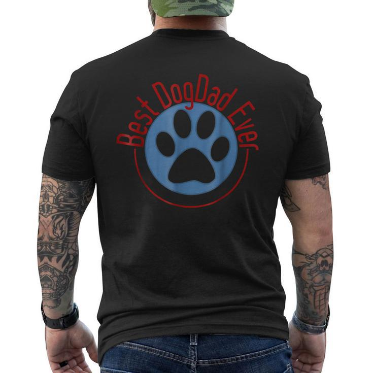 Best Dog Dad Ever T Men's Back Print T-shirt