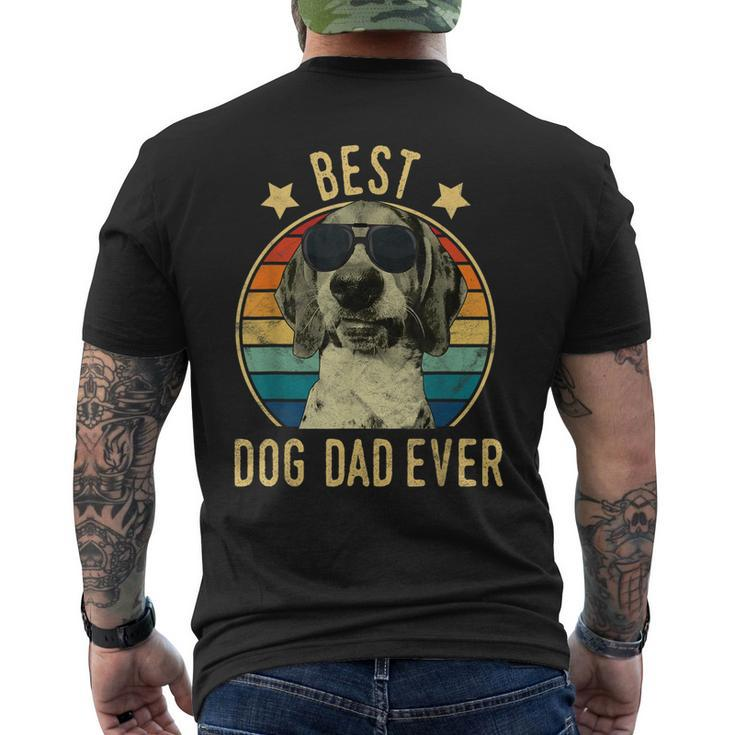 Best Dog Dad Ever Treeing Walker Coonhound Fathers Day Men's Back Print T-shirt