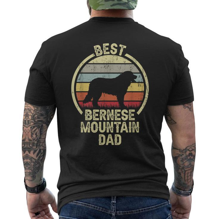 Best Dog Father Dad - Vintage Berner Bernese Mountain Men's T-shirt Back Print