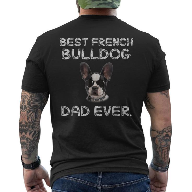 Best French Bulldog Dad Ever French Bulldog Men's Back Print T-shirt