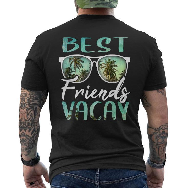 Best Friends Vacay Vacation Squad Group Cruise Drinking Fun  Men's Crewneck Short Sleeve Back Print T-shirt