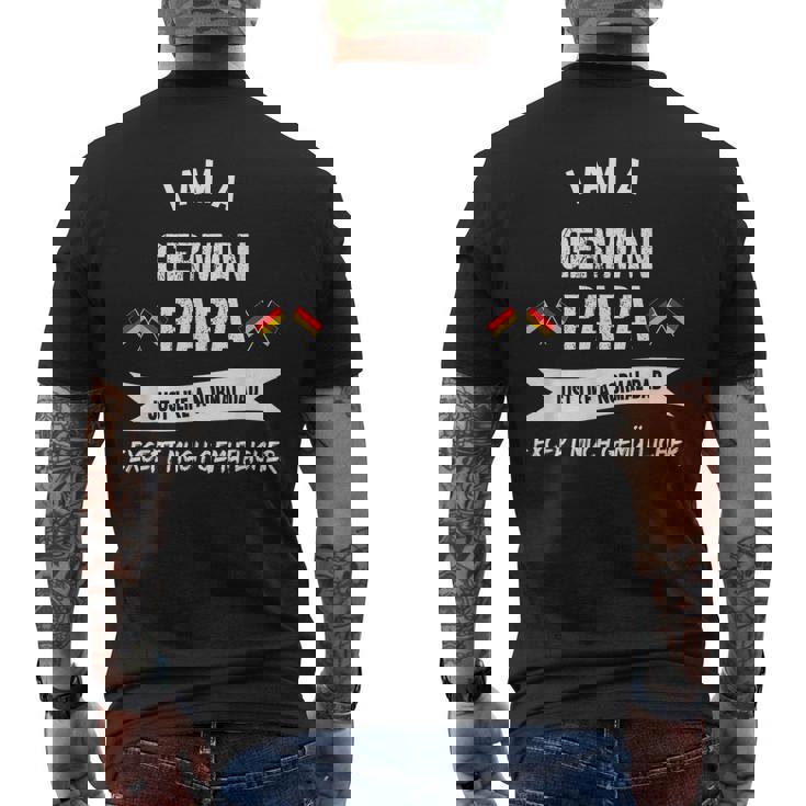 The Best German Dad German Papa Men's Back Print T-shirt