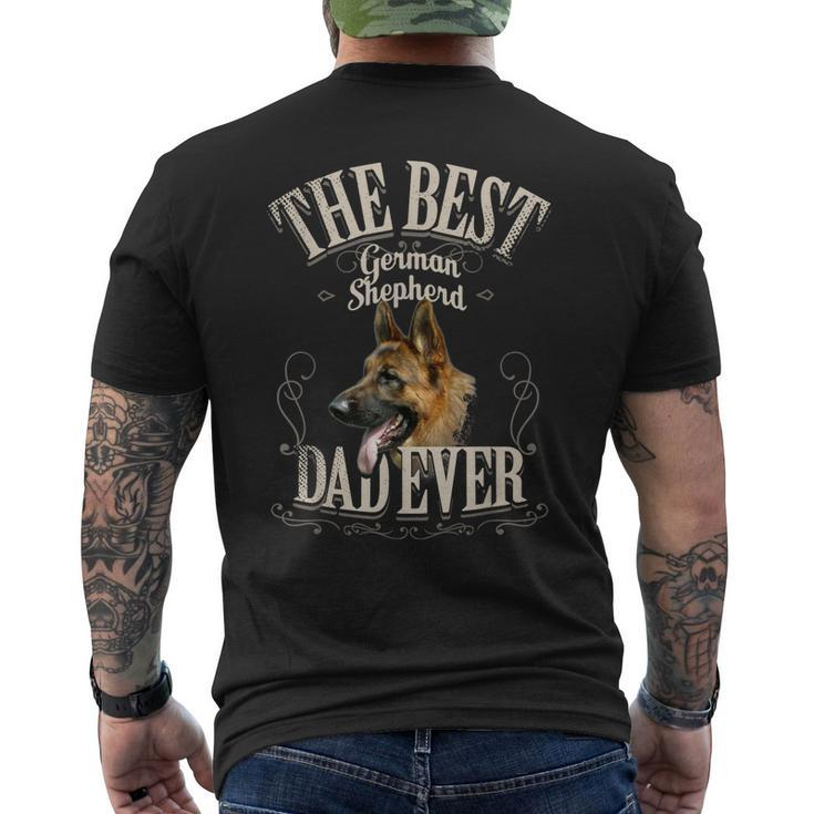 Mens Best German Shepherd Dad Ever - Dog Lover Men Men's T-shirt Back Print