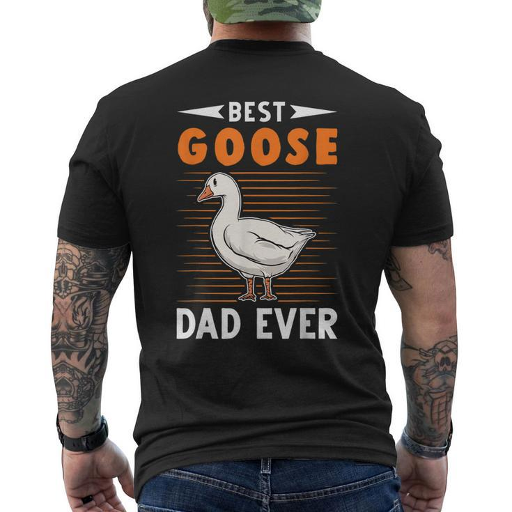 Best Goose Dad Ever Goose Farmer Men's Back Print T-shirt