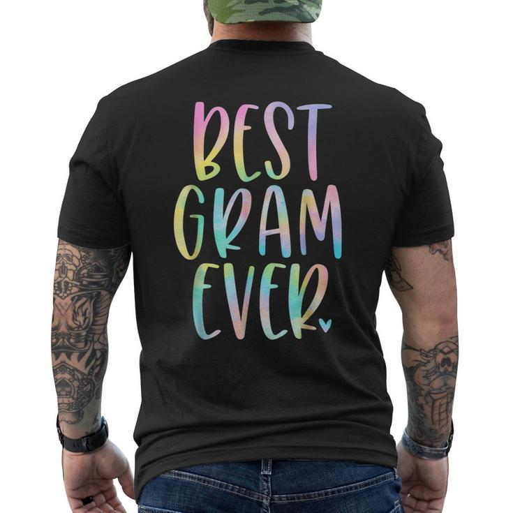 Best Gram Ever Gifts Mothers Day Tie Dye Mens Back Print T-shirt