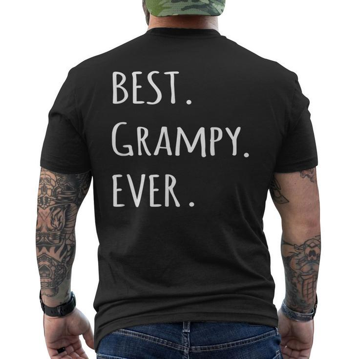 Best Grampy Ever Grandpa Nickname Text T Men's Back Print T-shirt