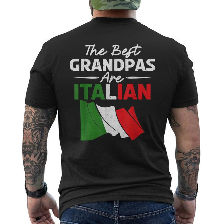 The Best Grandpas Are Italian Grandpa Men's Back Print T-shirt