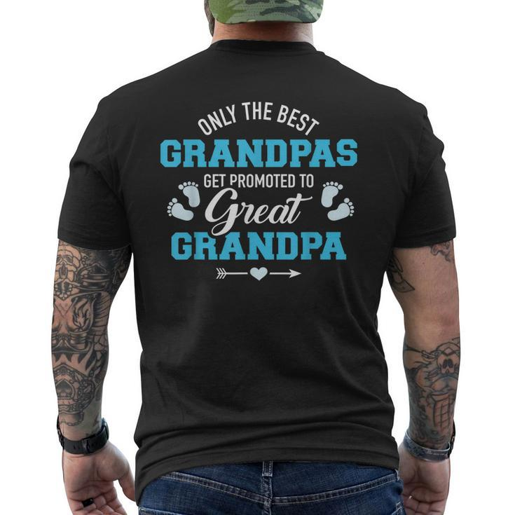 Only The Best Grandpas Get Promoted To Great Grandpa Men's Back Print T-shirt