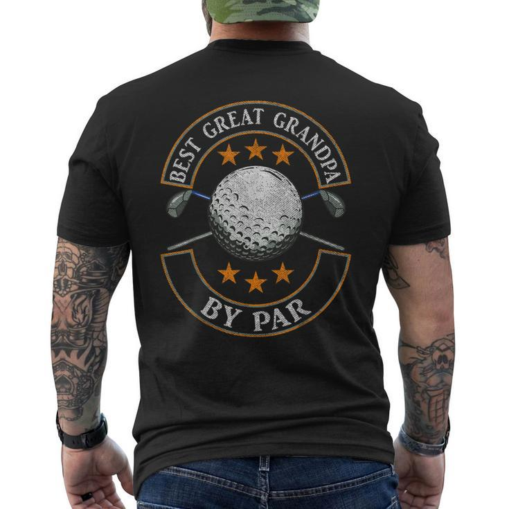 Best Great Grandpa By Par Golf Lover Sports Christmas Men's Back Print T-shirt