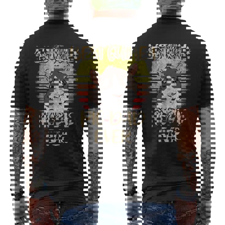 Best Guinea Pig Dad Ever Vintage For Rodent Rat Lover Men's Back Print T-shirt