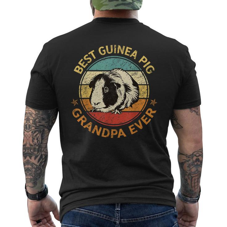 Best Guinea Pig Grandpa Ever  Funny Fathers Day Gift For Mens Mens Back Print T-shirt