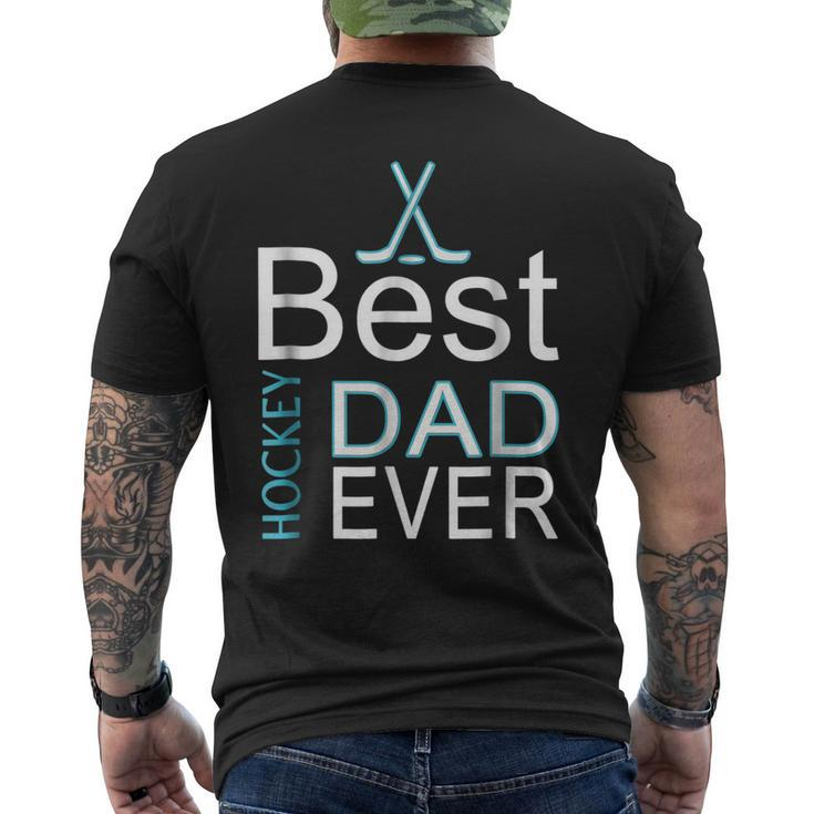 Best Hockey Dad Everfathers Day For Goalies Men's Back Print T-shirt
