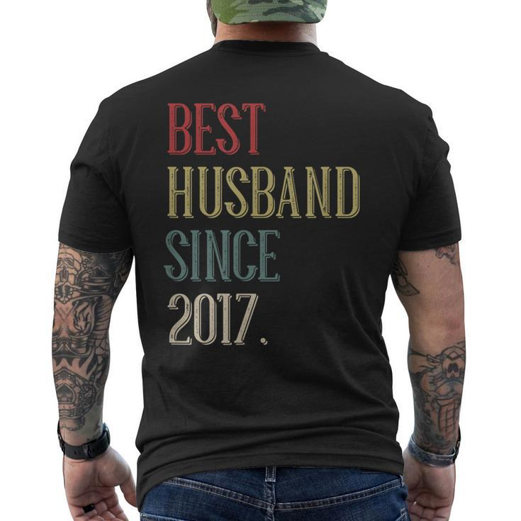Best Husband 2017 6 Year 6Th Wedding Anniversary For Him Men Men's Back Print T-shirt