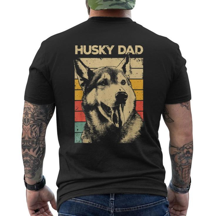 Best Husky For Dad Men Siberian Husky Pet Dog Lovers Men's Back Print T-shirt