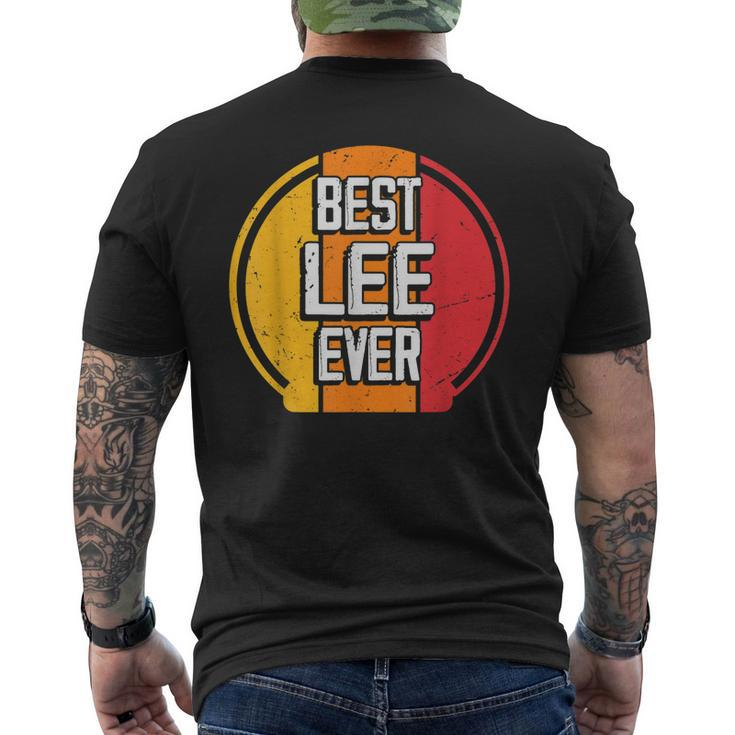 Best Lee Ever Funny Lee Name Mens Back Print T-shirt