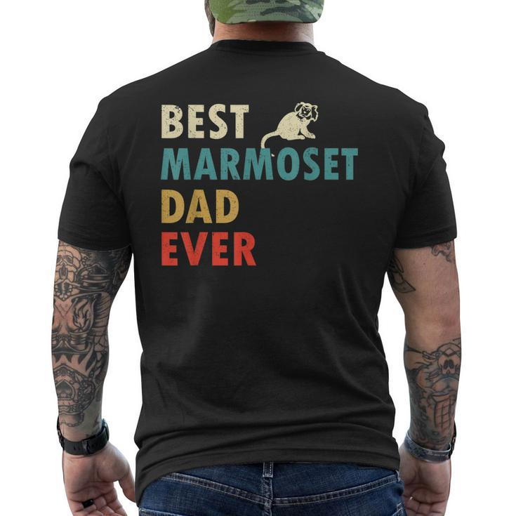 Best Marmoset Dad Ever Vintage T For Father Day Men's Back Print T-shirt