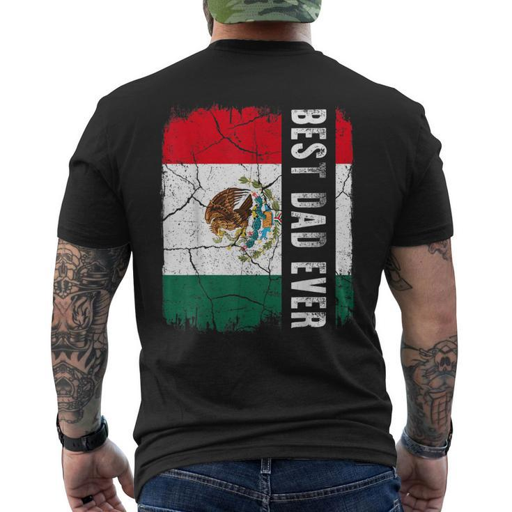 Best Mexican Dad Ever Mexico Daddy Fathers Day Men's Back Print T-shirt