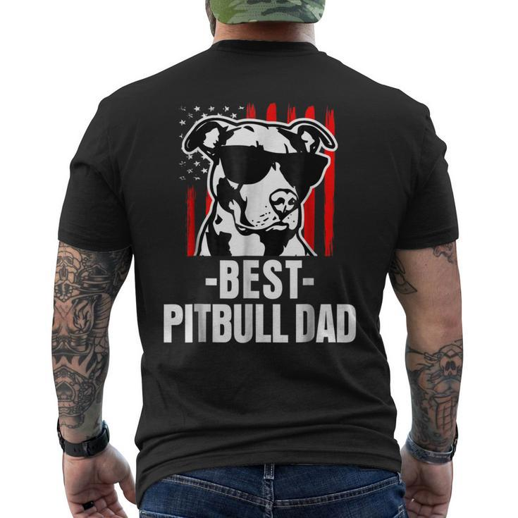 Best Pitbull Dad Mens American Pit Bull Men's Back Print T-shirt